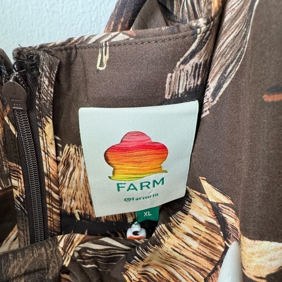 FARM RIO Shuhu Brown Sleeveless Maxi Dress - Picture 8 of 11